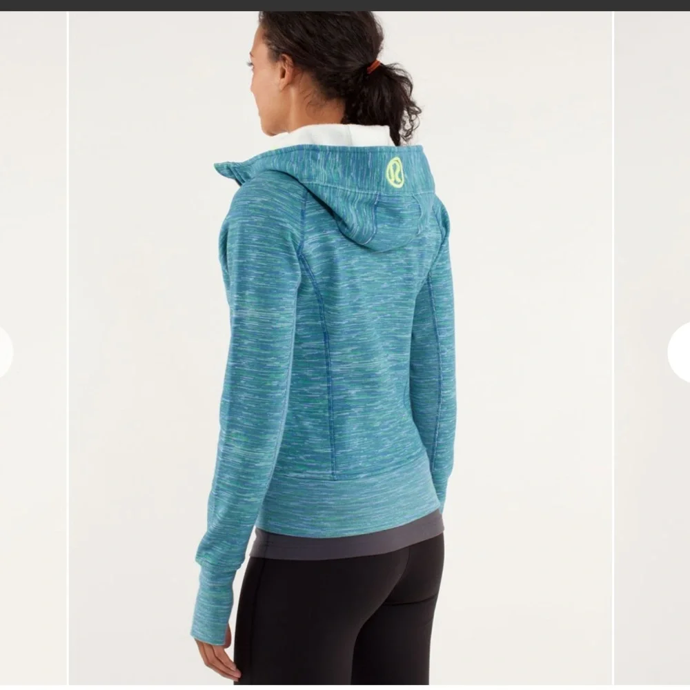Lululemon Scuba Hoodie Wee Are From Space Printed Polar Cream Clarity Yellow Sz8